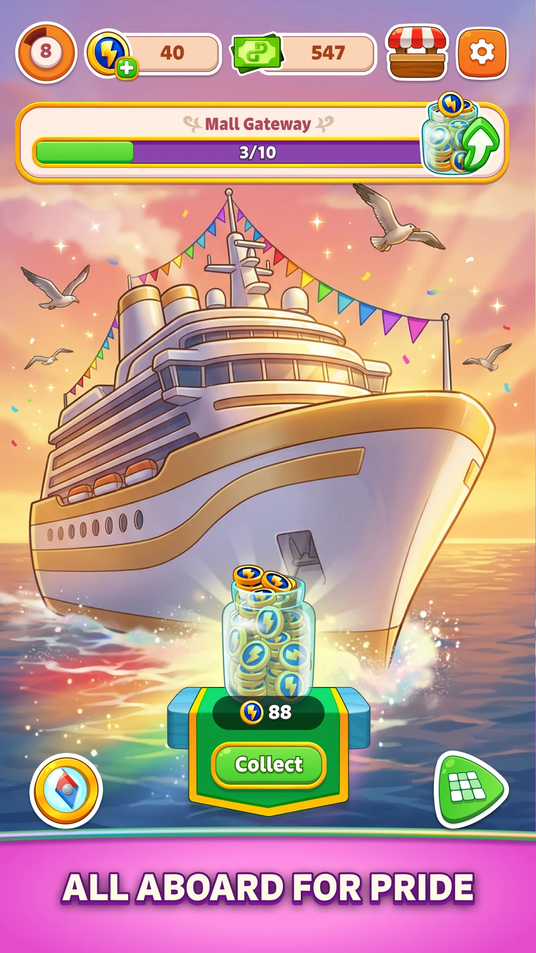 Merge Cruise: Mystery Puzzle screenshot