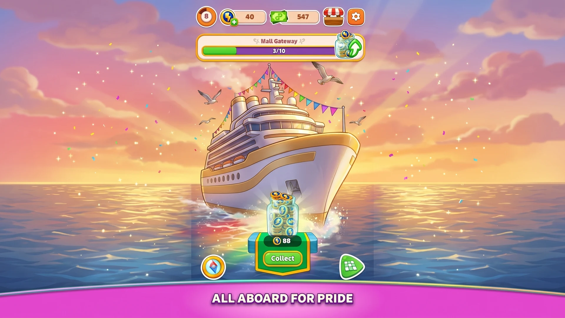 Merge Cruise: Mystery Puzzle screenshot